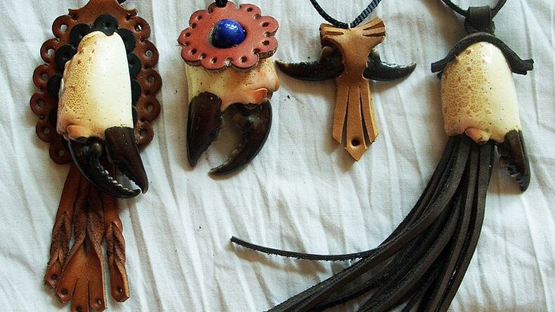 Amulets made of genuine leather for people at risk