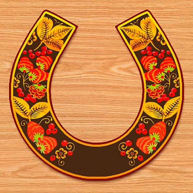 Horseshoe charm for good luck and wealth
