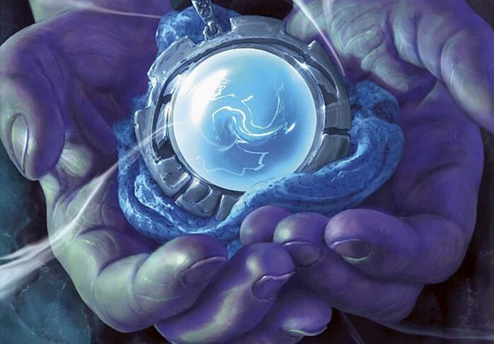 magic charm in hand and charged it