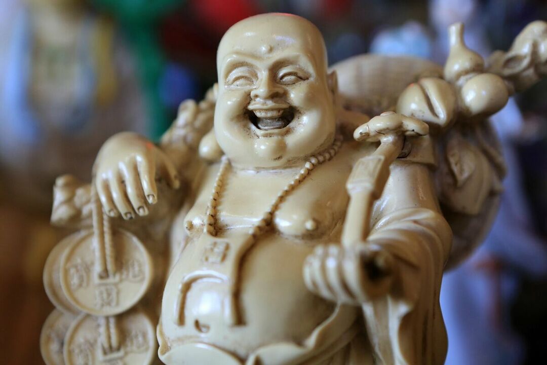 save the health and well-being of the family - laugh buddha