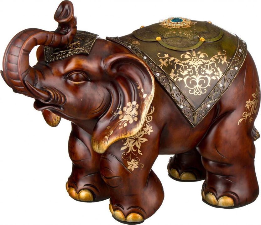 an elephant statue as a good luck charm
